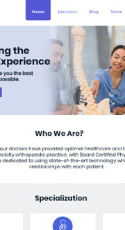 More Orthopaedic Website Templates